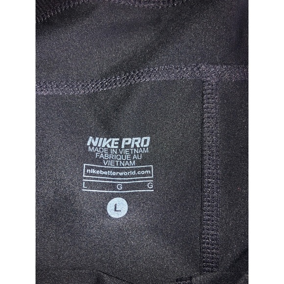 NIKE PRO | Black Dri Fit Workout Legging Pants L - Picture 7 of 8